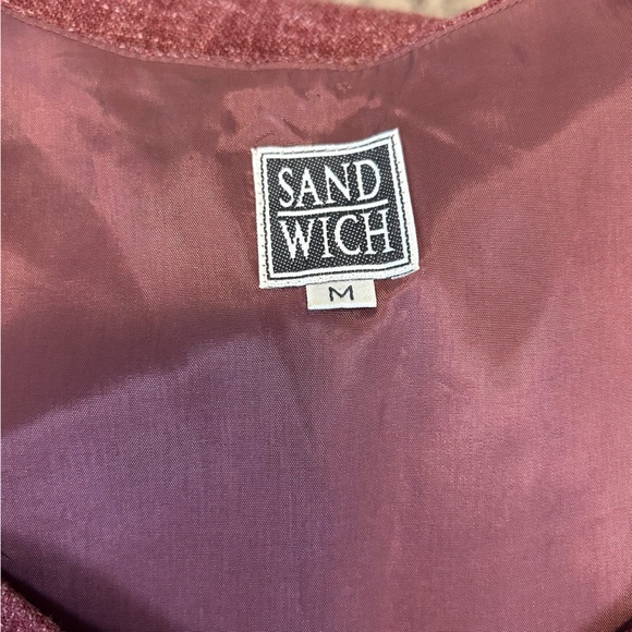 Vintage Heathered Red Linen Dress - Picture 4 of 6